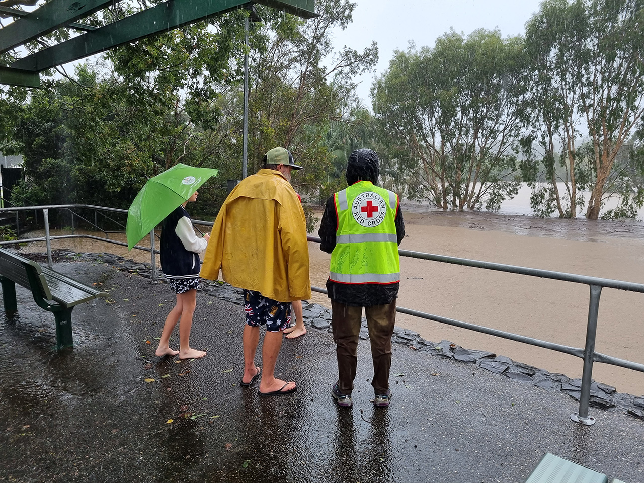 When the floods hit, Red Cross teams were there